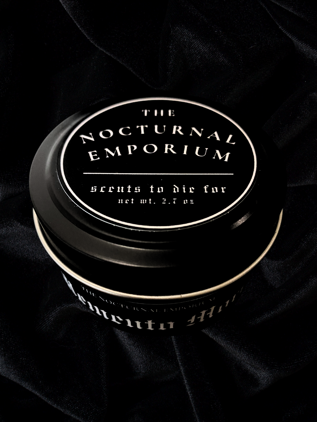 Memento Mori Tin Candle